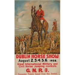 1938 Poster: Great Northern Railway - Dublin Horse Show
