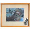 1939-45: Luftwaffe combat scene watercolour