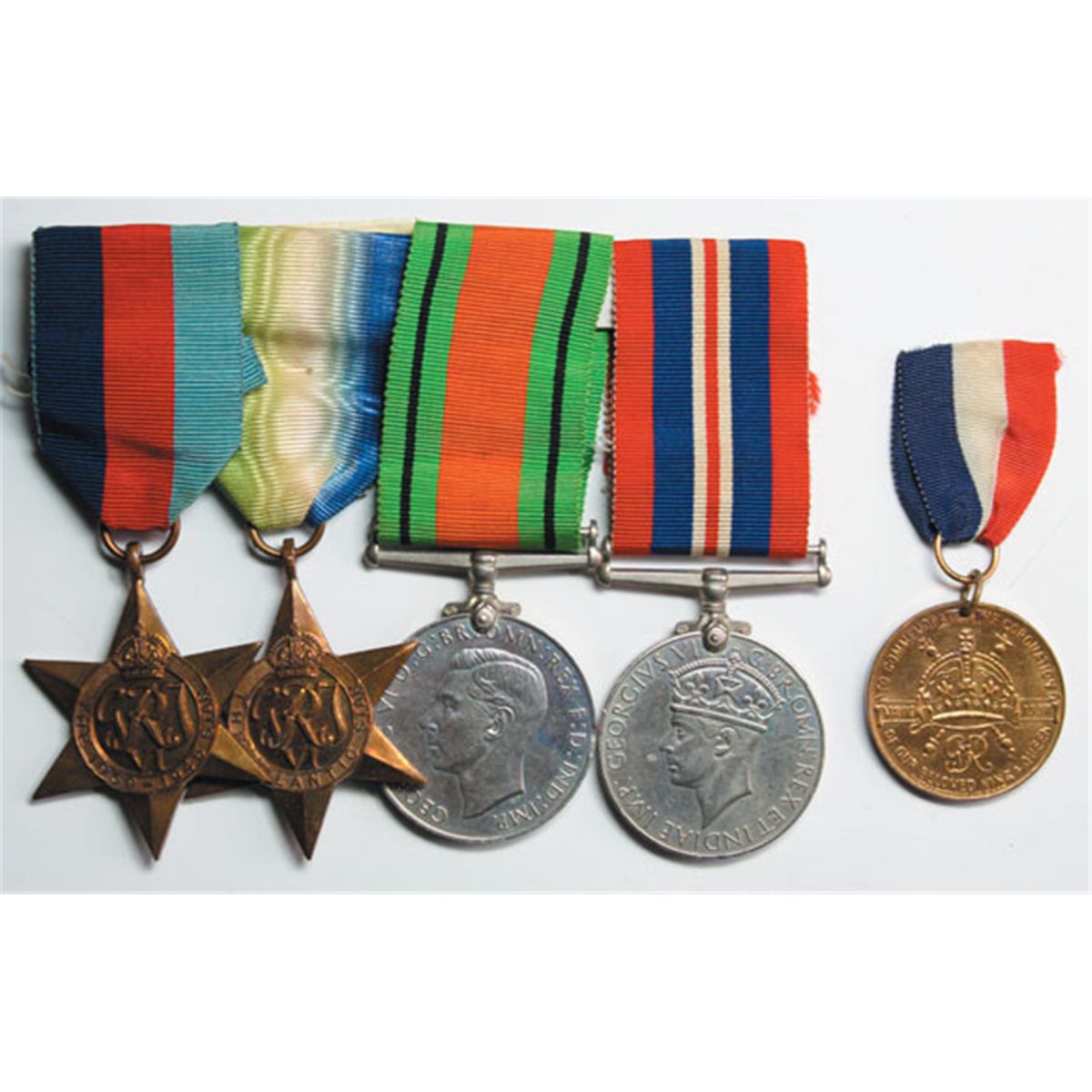 193945 World War II British medals group also 1937 Coronation medal 193945 World War II British medals group also 1937 Coronation medal