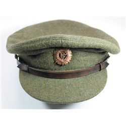 1923-24: Irish Army Headquarters service dress cap with enamel badge