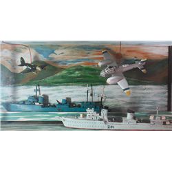 1939-46: Emergency period Irish Air Corps, Naval Service and German Wehrmacht wooden model display