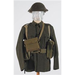 1939-46: Irish Army other ranks uniform including webbing