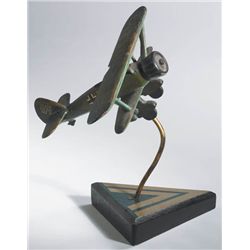 1943 (30 January) Curragh Internment Camp Luftwaffe prisoner art model plane