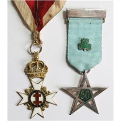 1950-70: Masonic regalia of Sir John C. Savage Kt.