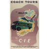 Circa 1950 Poster: Coach Tours in Ireland by CIE