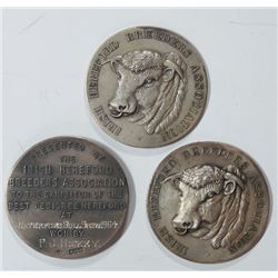 1954-64: Irish Hereford Breeders Association silver award medals