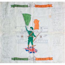 1971: Gerry Adams signed Long Kesh prisoner art