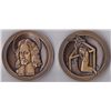 Image 1 : 1975 Canonisation of St. Oliver Plunkett commemorative medals by Imogen Stuart