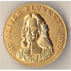 1975 Canonisation of St. Oliver Plunkett French commemorative medal and two badges