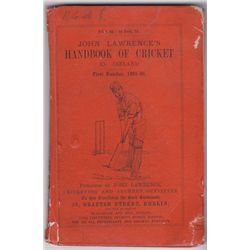 Cricket: John Lawrence's Handbook of Cricket in Ireland, First Number 1865-66