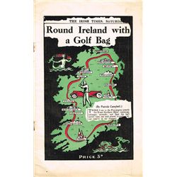 Golf. 1937 Round Ireland with a Golf Bag, Irish Times pamphlet