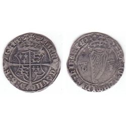 Henry VIII (1509-1547) Jane Seymour Harp Issue silver groat.