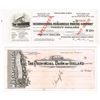 International cheque and traveller's cheque specimen collection including White Star Line and Bank o