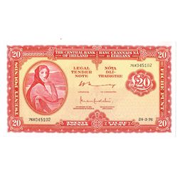 Central Bank Lady Lavery Twenty Pounds, a scarce sequential pair