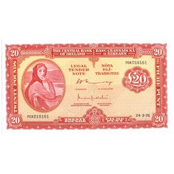Central Bank Lady Lavery Twenty Pounds