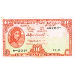 Central Bank Five Pounds, One Pound and Ten Shillings range.