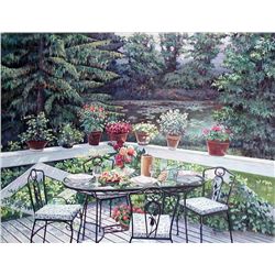 Peter Ho, Back Porch, Oil on Canvas