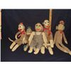Image 1 : group of vintage sock monkey dolls
