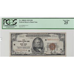 $50 FRBN PCGS 25 ***NEW YORK*** BROWN SEAL CURRENCY