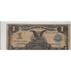 $1 BLACK EAGLE SILVER CERTIFICATE DATE RIGHT 1899