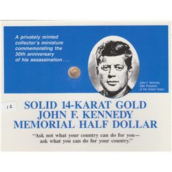 GOLD KENNEDY MEMORIAL HALF DOLLAR
