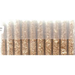 10 GLASS VIALS OF GOLD FLAKE