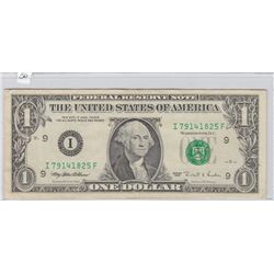 $1 ERROR NOTE 295 ENGRAVING ERROR FORT WORTH