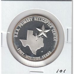 PROOF TEXAS SILVER ROUND WELLS COIN CLUB