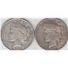 Image 1 : LOT OF 2 PEACE DOLLARS