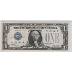 $1 FUNNY BACK SILVER CERTIFICATE 1928 BOLD APPEAL