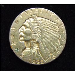 STUNNING $2.5 GOLD QUARTER EAGLE INDIAN 1925 D