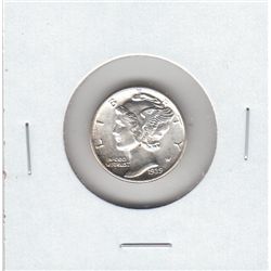 1939 UNCIRCULATED MERCURY DIME LUSTER