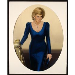 William Chambers Original Art Painting Lady Diana