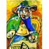 Image 1 : The Seated Man Numbered Giclee by Picasso 20x26 Canvas