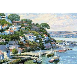 Sausalito Panorama an Original Silkscreen S/N Behrens