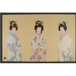 Hisashi Otsuka Signed Asian Art Print Eternal Bride