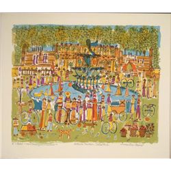 Susan Pear Meisel Signed Art Print Bethesda Fountain