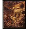 Image 1 : Oliver Francis Original Painting Market Scene Jamaica