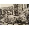 Image 4 : A Ponte Rotto Original Art Etching 1820 Rome Italy