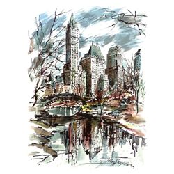 4 Different John Haymson Art Prints: New York Scenes