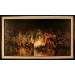 Heinz Munnich Original Abstract Painting New York