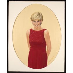 William Chambers Original Princess Diana Painting Art