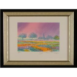 C Manoukian "Deux Arbes" Print Armenian Art USSR Artist