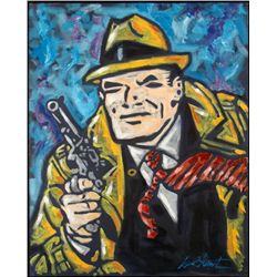 Duerrstein Dick Tracy Original Comic Art Painting