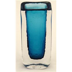 Kosta Boda Blue Vase 9 Inch