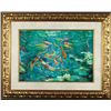 Image 1 : Goldfish Pond Framed Art Print from Watercolor