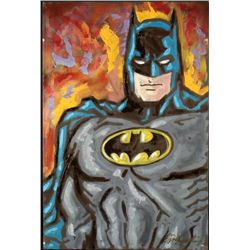 Duerrstein BATMAN Original Comic Art Painting on Canvas