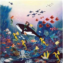 Seafaring Sorority Sisters 22x22 by Jane Wooster Scott