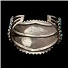 Image 3 : NATIVE AMERICAN TURQUOISE, SILVER BRACELET.