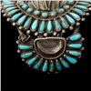 Image 4 : NATIVE AMERICAN TURQUOISE, SILVER BRACELET.